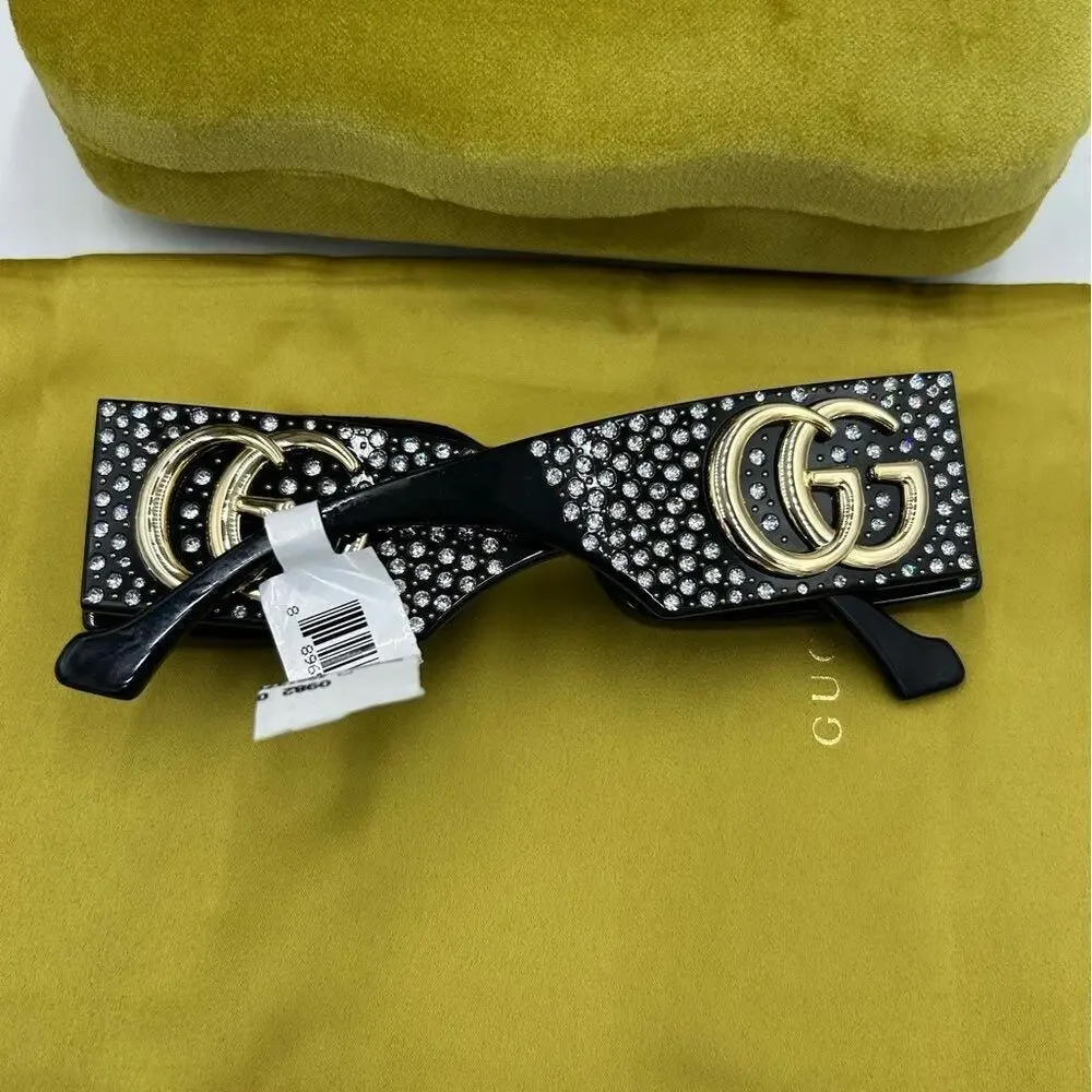 Gucci generation 53 mm rectangular sunglasses made in Italy NWT
